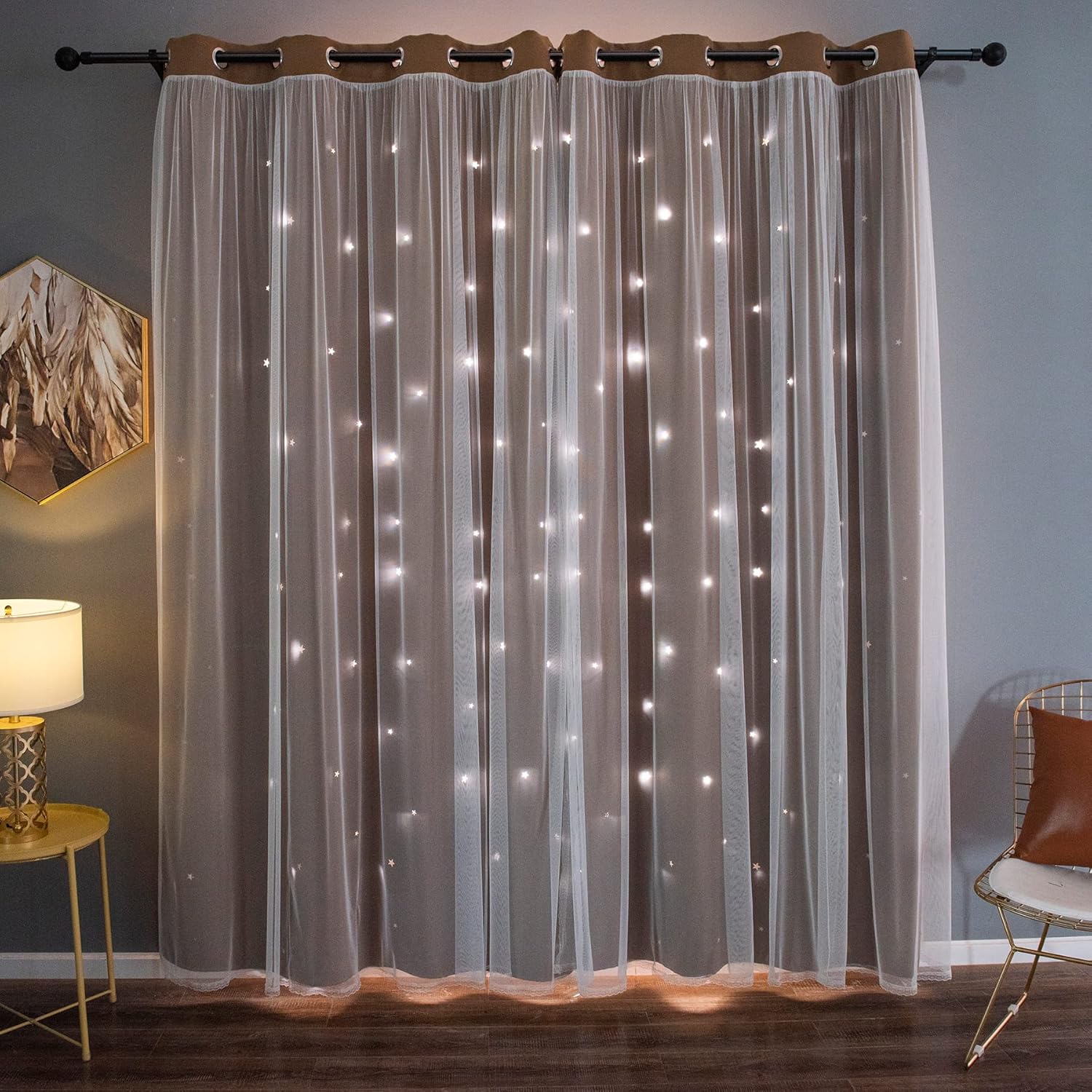 Kinryb Star – Cortinas de doble capa
