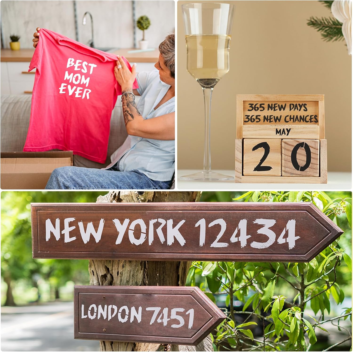 36 plantillas de letras para pintar, números reutilizables y plantillas del alfabeto, plantillas de pintura en aerosol, plantillas de letras para