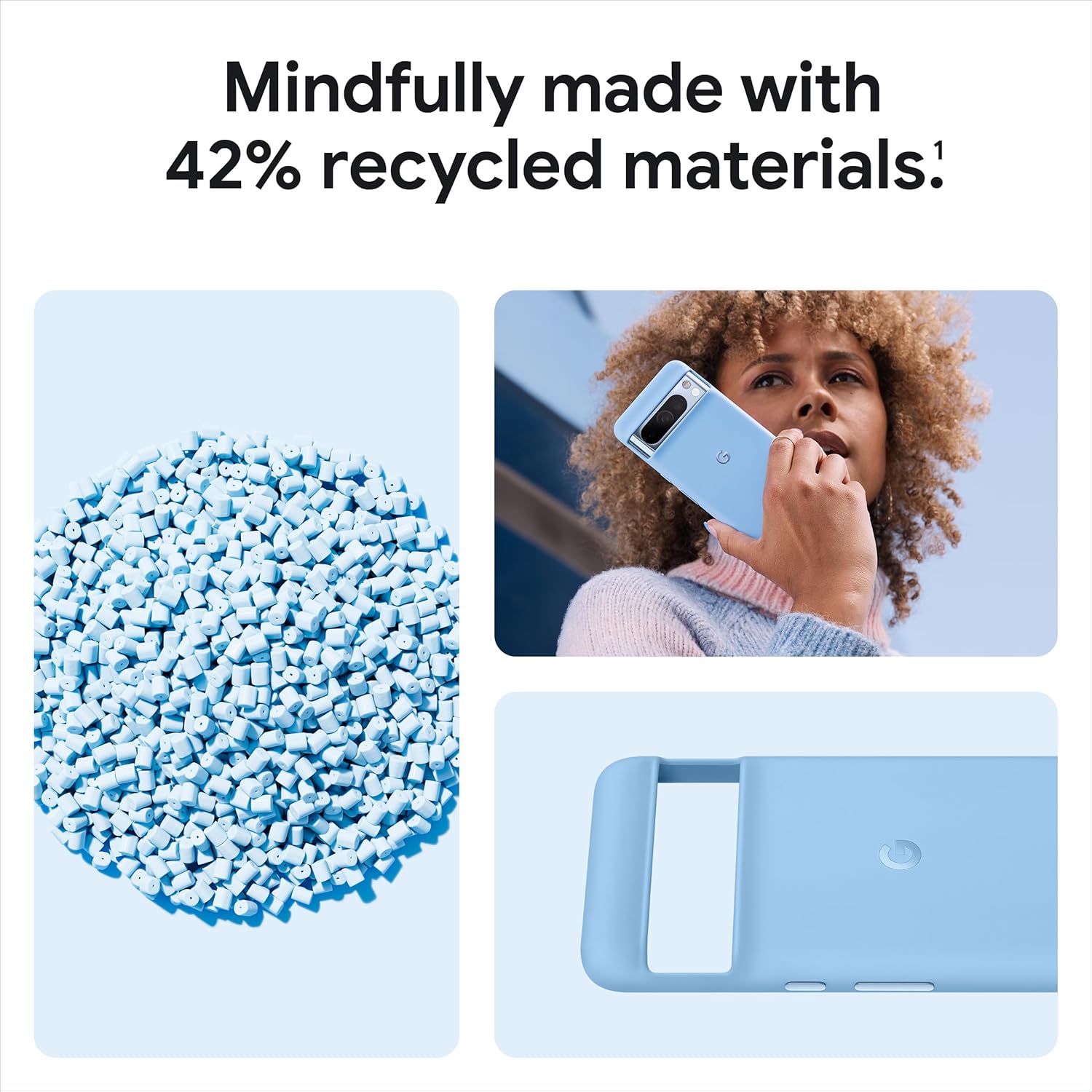 Google Funda Pixel 8 Pro – Protección duradera – Silicona resistente a las manchas – Funda para teléfono Android – Menta