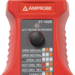 Amprobe ST-102B Probador de zócalo con GFCI, rojo Amprobe ST-102B Probador de zócalo con GFCI, rojo