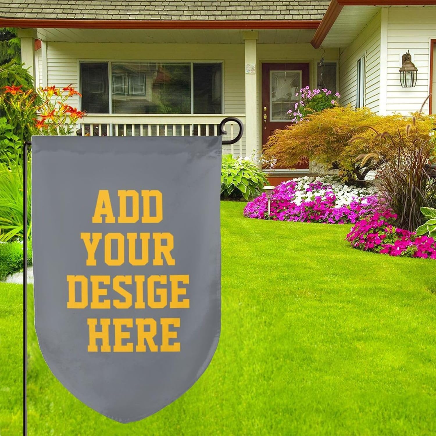 Bandera de jardín personalizada para exteriores de 12 x 18 pulgadas, bandera personalizada para bricolaje, tu propio logotipo, diseñopalabras,