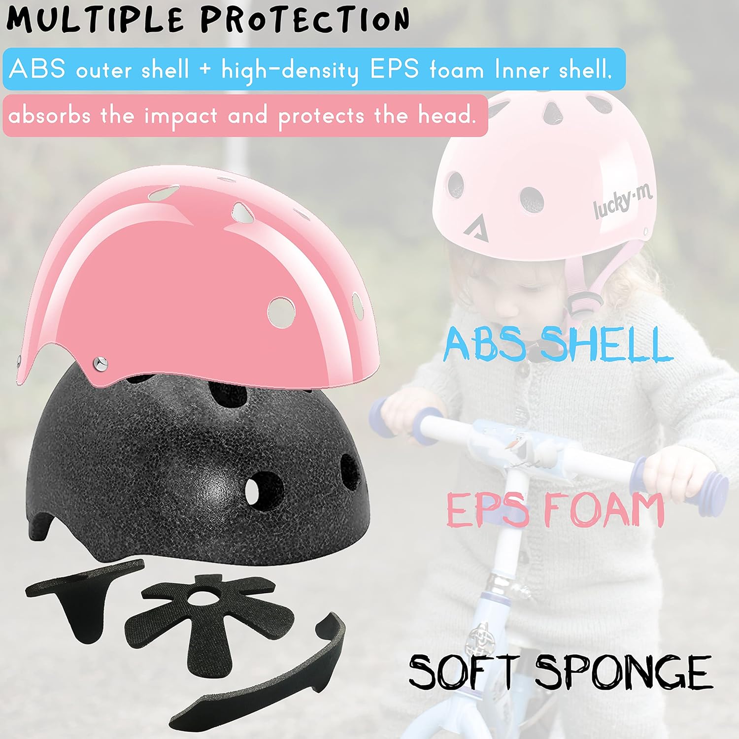 Juego de casco y almohadillas para niños, casco de bicicleta juvenil con rodilleras, coderas, muñequeras para patineta, bicicleta, BMX, patineta,