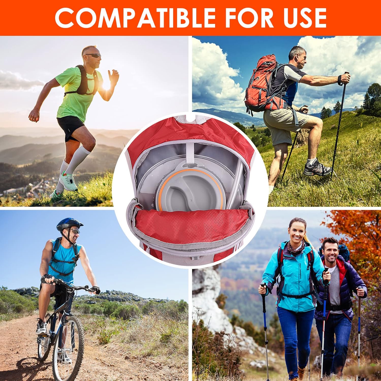 UTOBEST Water Bladder,Hydration Bladder 2L 3L,TPU BPA Free Leak-Proof Water Bladder for Hiking Backpack,Water Reservoir Wide Opening for Running