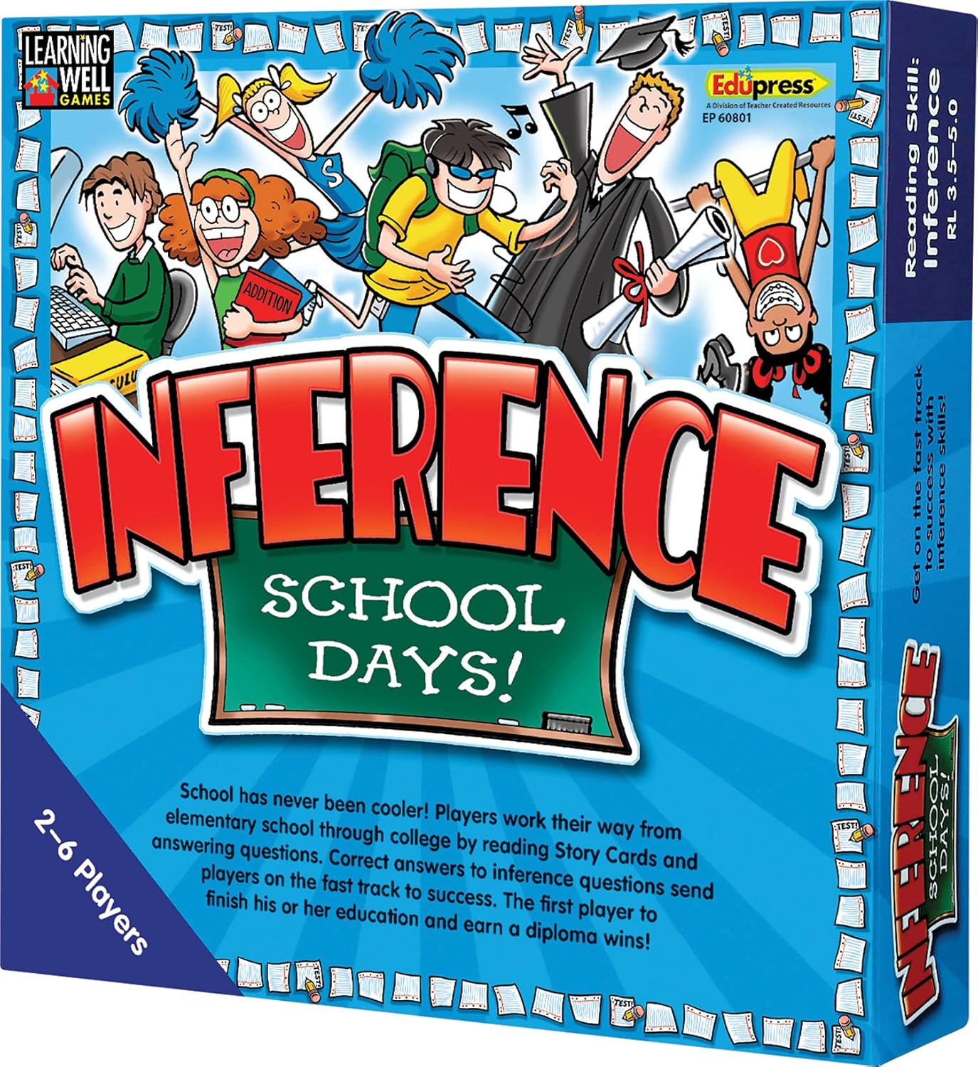 Edupress Juego de días escolares de inferencia, nivel azul (EP60801)