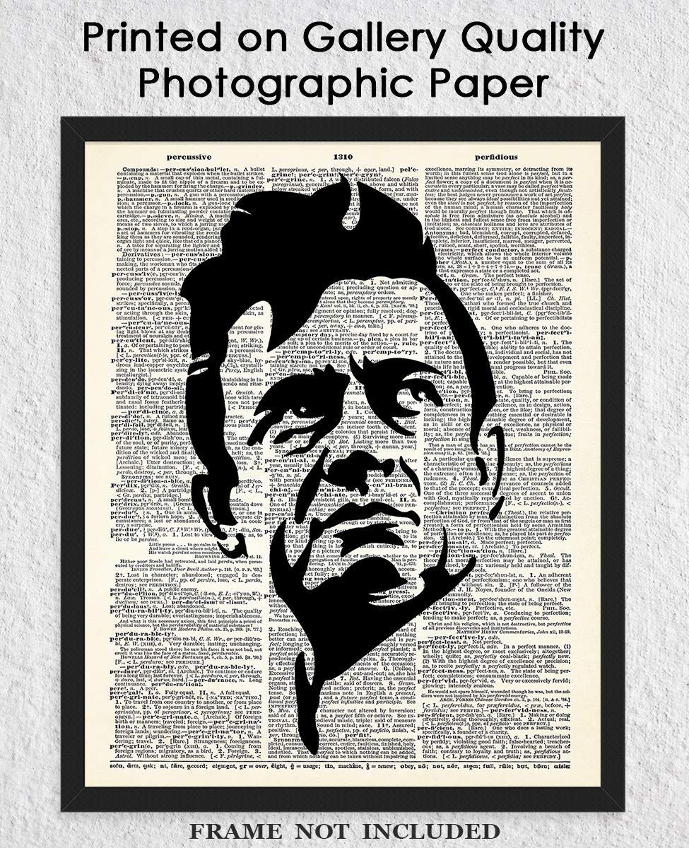 Johnny Cash Dictionary Wall Art Print – (8×10) Unframed Picture For Home, Office, Dorm & Bedroom Decor – Great Gift Idea Under $15