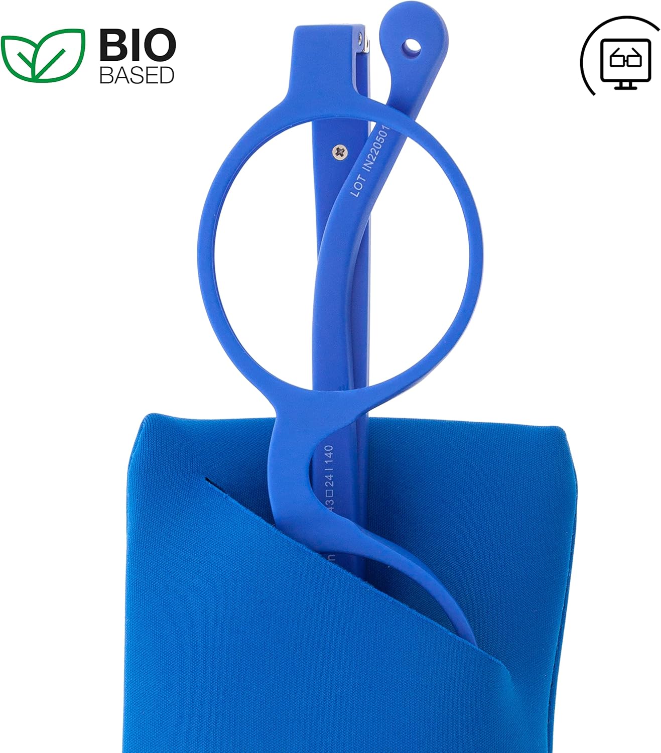 Lectores Gafas De Lectura Para Presbicia Anti Luz Azul Para Hombres Y Mujeres. Tacto De Goma, Patillas Flexibles Y Lentes Anti-Reflectantes. Klein
