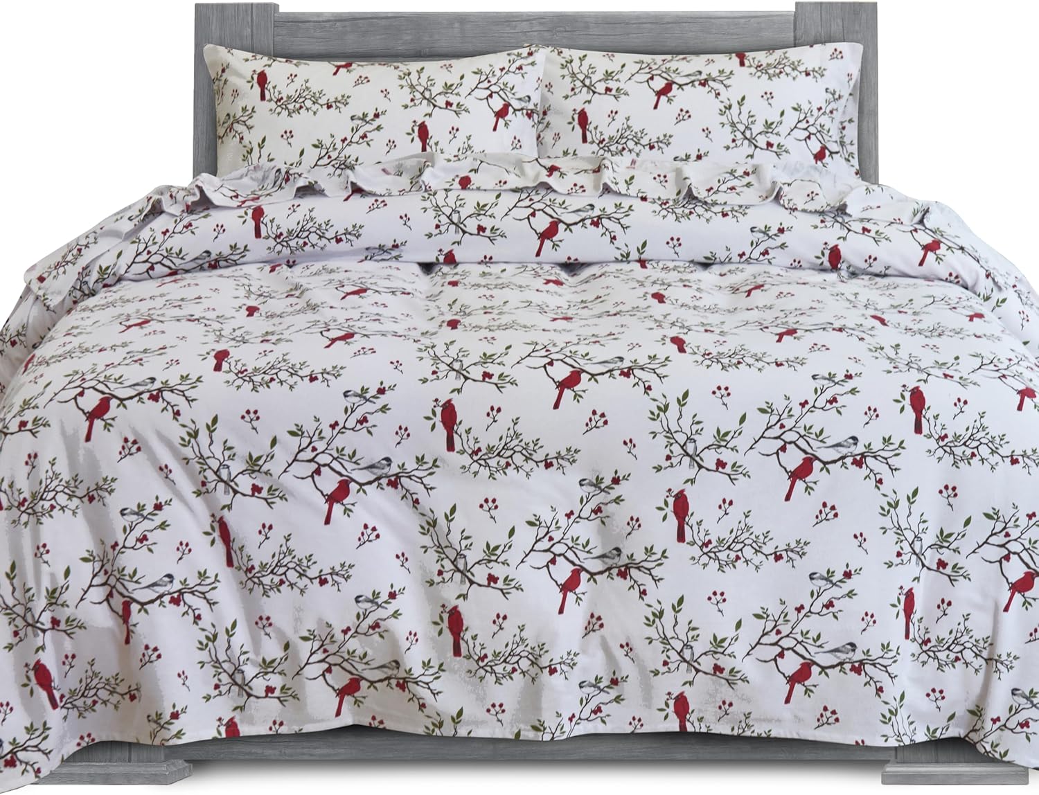 Elegant Comfort Juego de sábanas suaves de franela de 100% algodón turco, 4 piezas, calidad premium, sábana bajera con bolsillo profundo, ultra