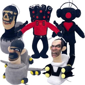 Skibri – Juguete de peluche para inodoro, 5 piezas, material de polipropileno, de material de polipropileno, muñeca suave y fresca, regalo para niños Skibri – Juguete de peluche para inodoro, 5 piezas, material de polipropileno, de material de polipropileno, muñeca suave y fresca, regalo para niños