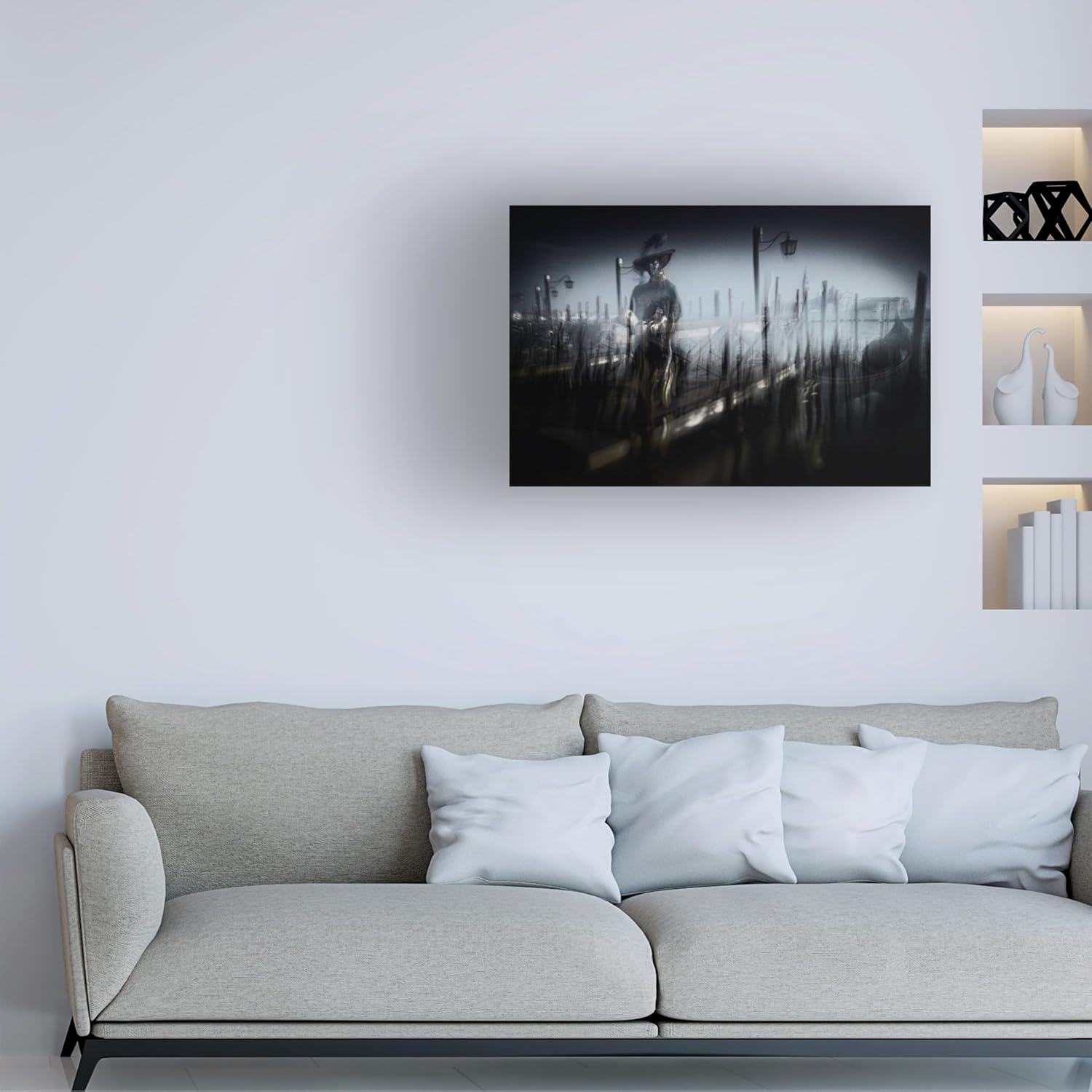 Trademark Fine Art Lienzo decorativo para pared, diseño de Milan Malovrh “Simbols Of Venice”, arte de pared para sala de estar, dormitorio u