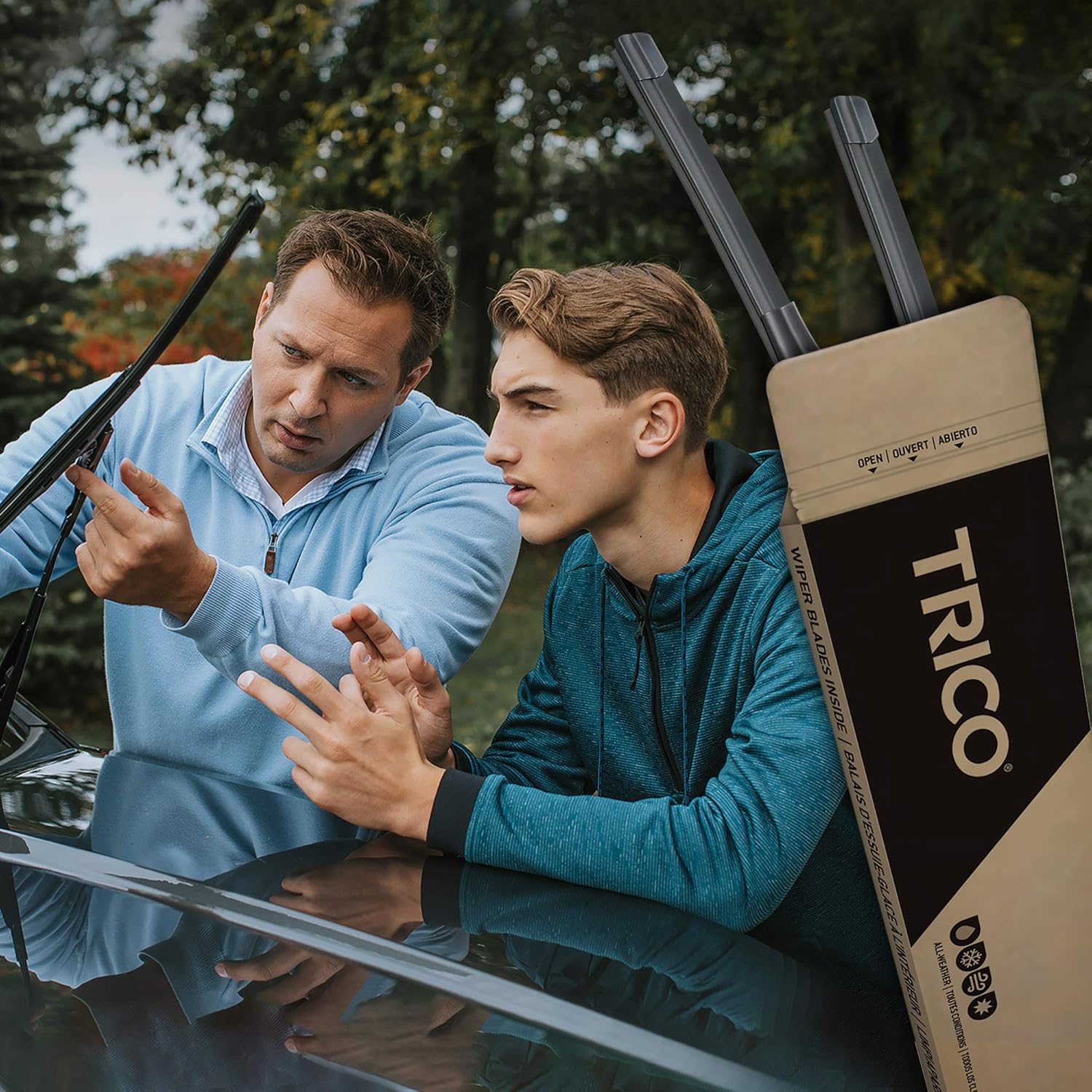 TRICO Diamond – Paquete de 2 limpiaparabrisas de repuesto de 24 y 21 pulgadas para automóvil, de alto rendimiento (25-2421), fácil instalación y