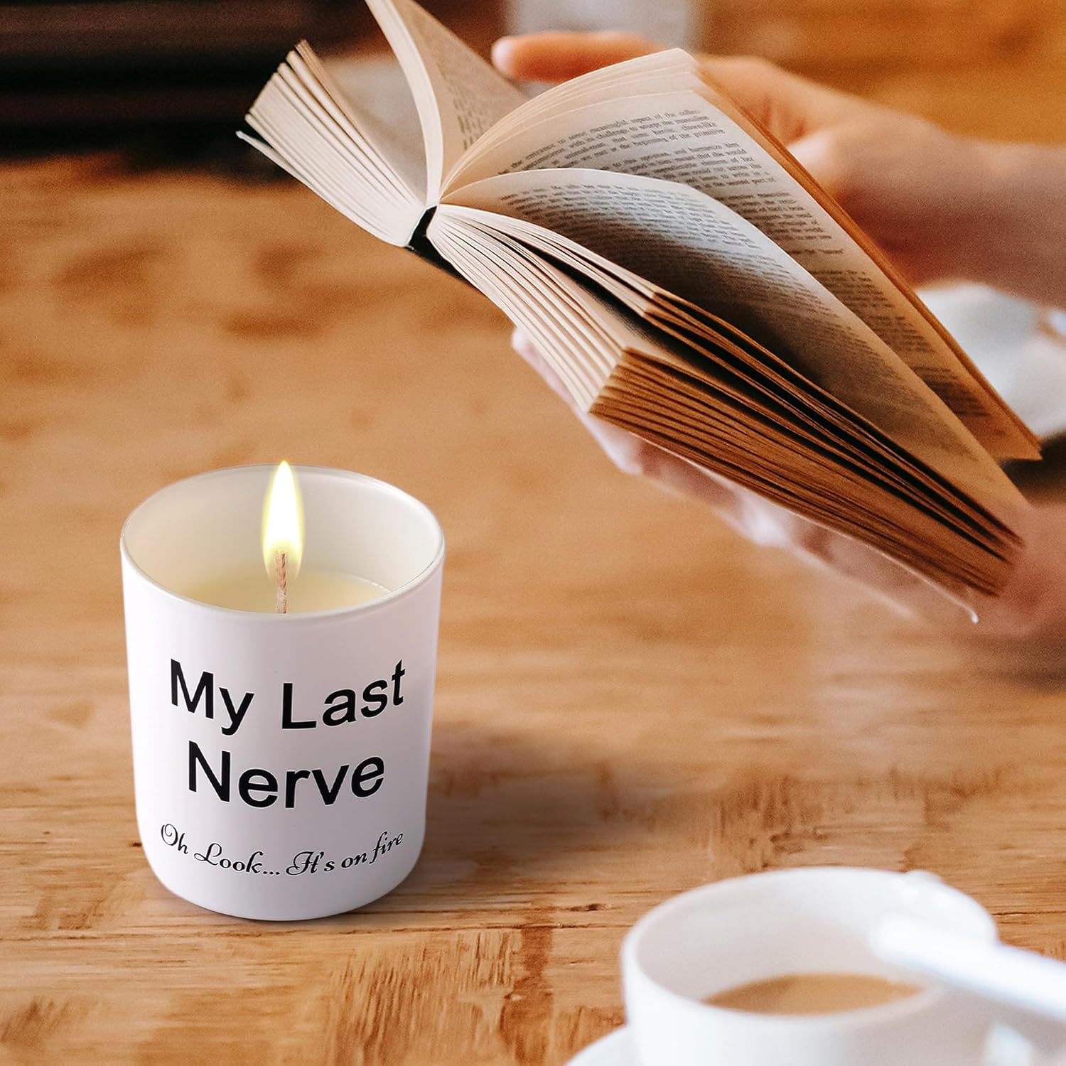 Velas de regalo para mujer, divertidas velas únicas de My Last Nerve, Día de San Valentín, Navidad, cumpleaños, regalos de broma para su hermana,