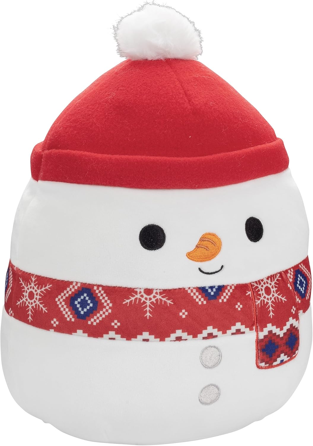 Squishmallows Peluche de invierno de Manny The Snowman de 10 pulgadas, oficial Kellytoy, juguete de peluche suave coleccionable, regalo para niños,