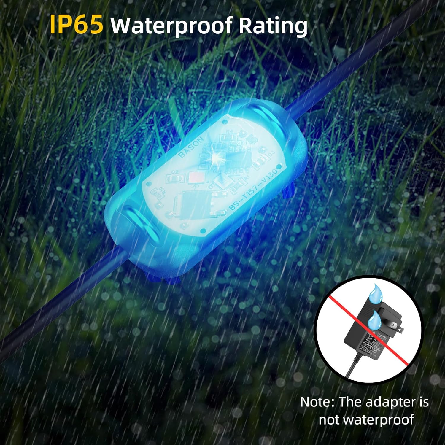 BASON LIGHTING Luces de suelo para exteriores, luces de camino de voltaje IP65 de 24 V, paquete de 20, luces de pasarela de control de aplicación