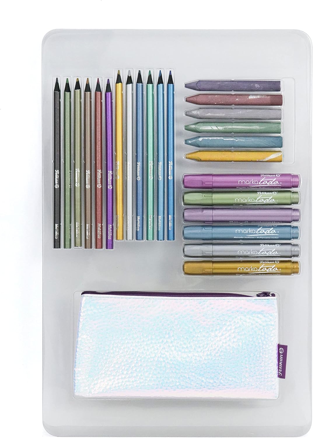 Pelikan Lápices de colores metálicos, kit creativo edición metálica, 25 piezas