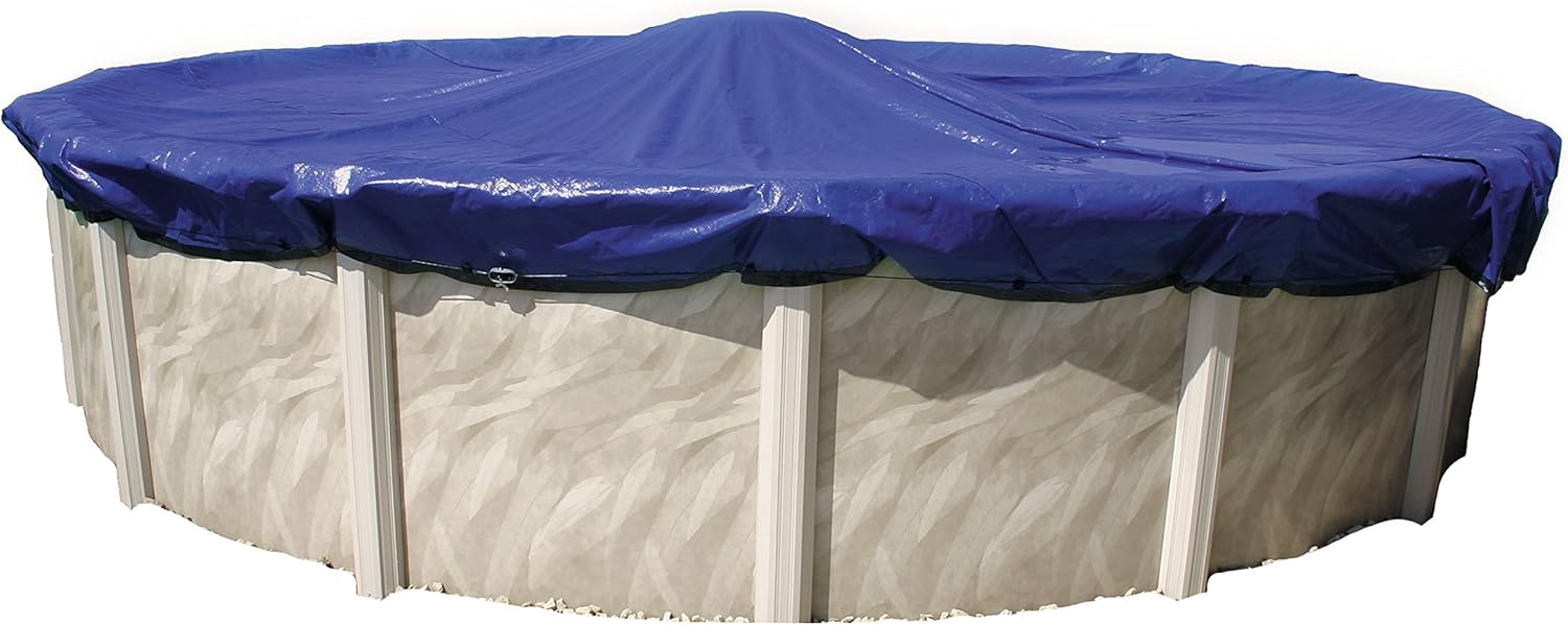 Cubierta de invierno ovalada para piscina de 18 x 33 pies, garantía de 10 años
