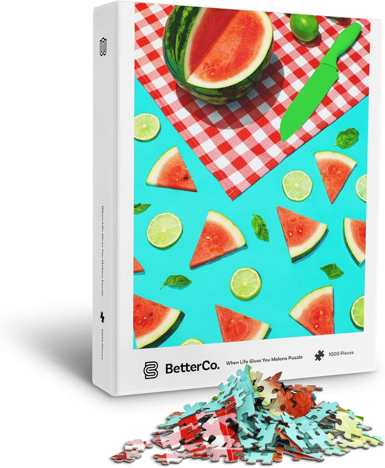 When Life Gives You Melons Puzzle – Rompecabezas de picnic de sandía de verano – Rompecabezas de 1000 piezas para adultos