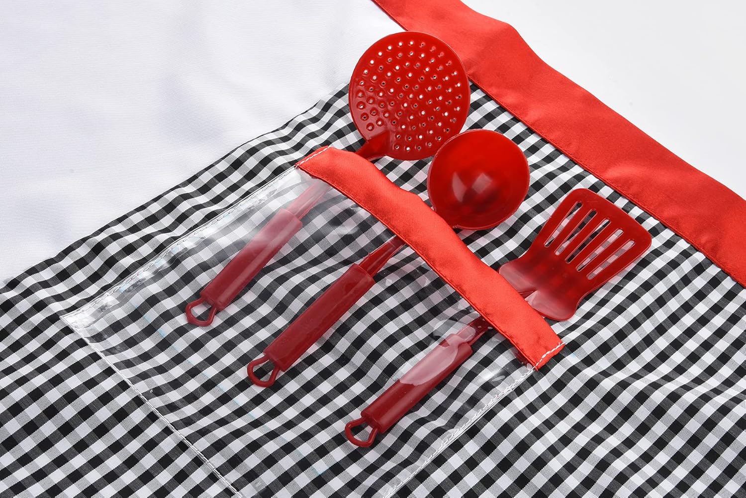 ReliBeauty Conjunto de disfraz de chef para niños y niñas, juego de rol con delantal desmontable
