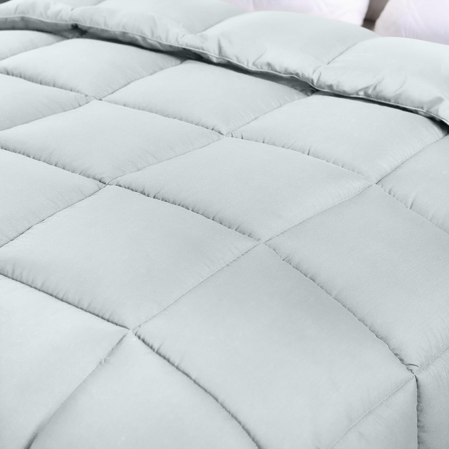 Utopia Bedding Edredón para todas las estaciones, 250 GSM, edredón de relleno de fibra siliconada de felpa, tamaño King, cosido en caja (KingCal