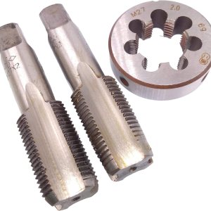 Yodaoke HSS M27 x 0.079in Taper and Plug Tap y M27 x 0.079in Die Rosca métrica Mano derecha Yodaoke HSS M27 x 0.079in Taper and Plug Tap y M27 x 0.079in Die Rosca métrica Mano derecha