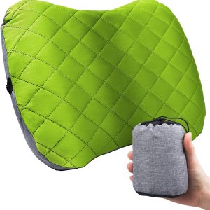 Almohada inflable para acampar con funda extraíble, almohadas de campamento ultraligeras y compactas para dormir, mochileros, senderismo, playa, al Almohada inflable para acampar con funda extraíble, almohadas de campamento ultraligeras y compactas para dormir, mochileros, senderismo, playa, al