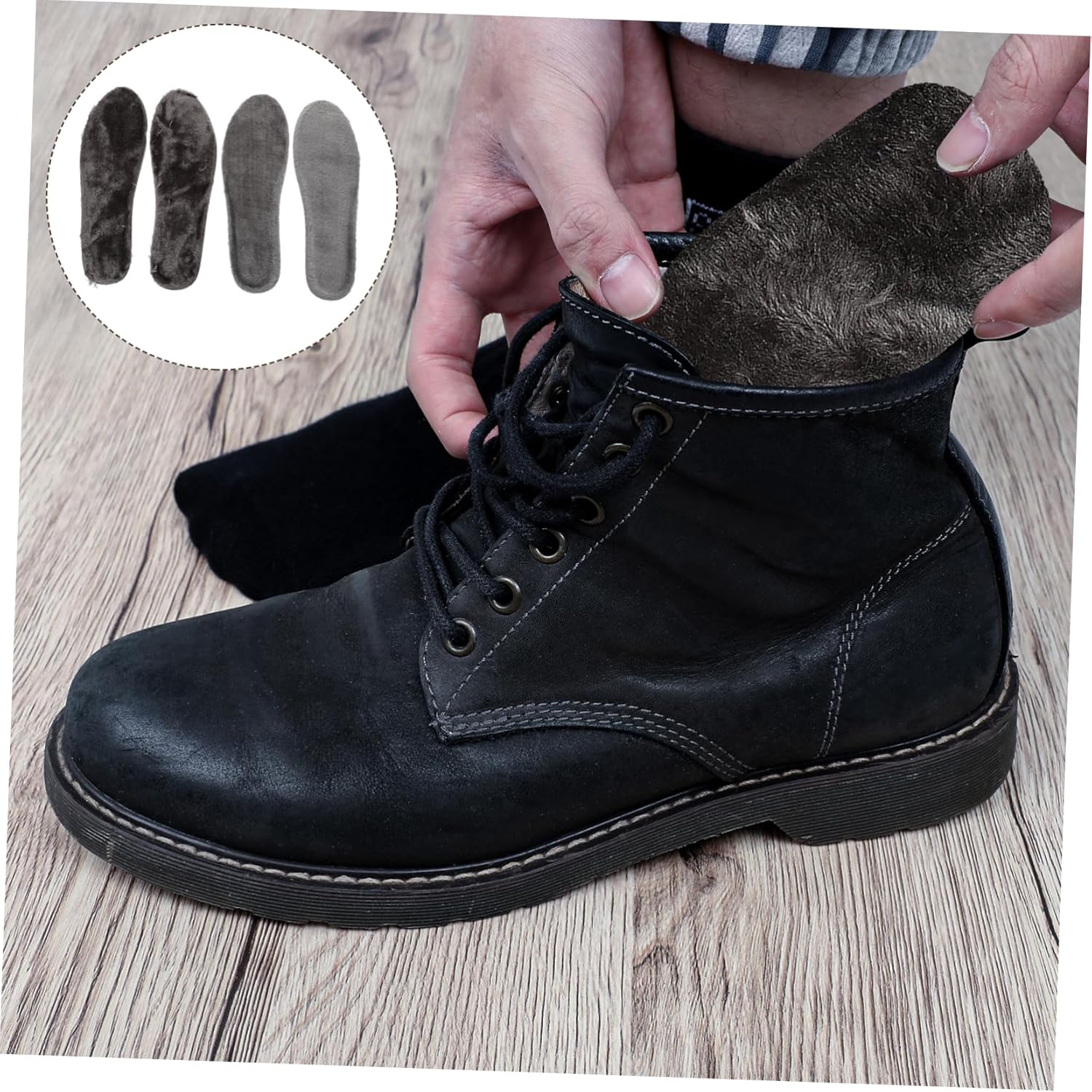 Healeved 2 pares de plantillas que absorben el sudor, accesorios para zapatos, almohadillas para zapatos esponjosos, almohadillas de soporte para el