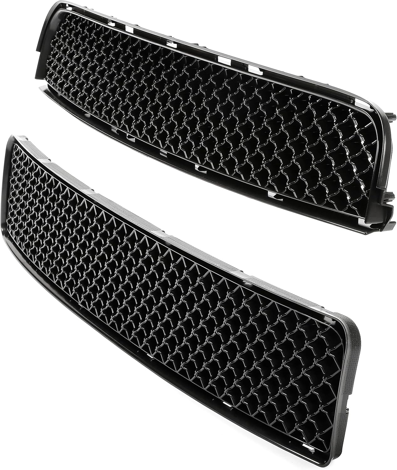 Kojem Parrilla delantera superior e inferior compatible con Scion tC 2005-2010 ABS plástico parachoques parrilla malla negro
