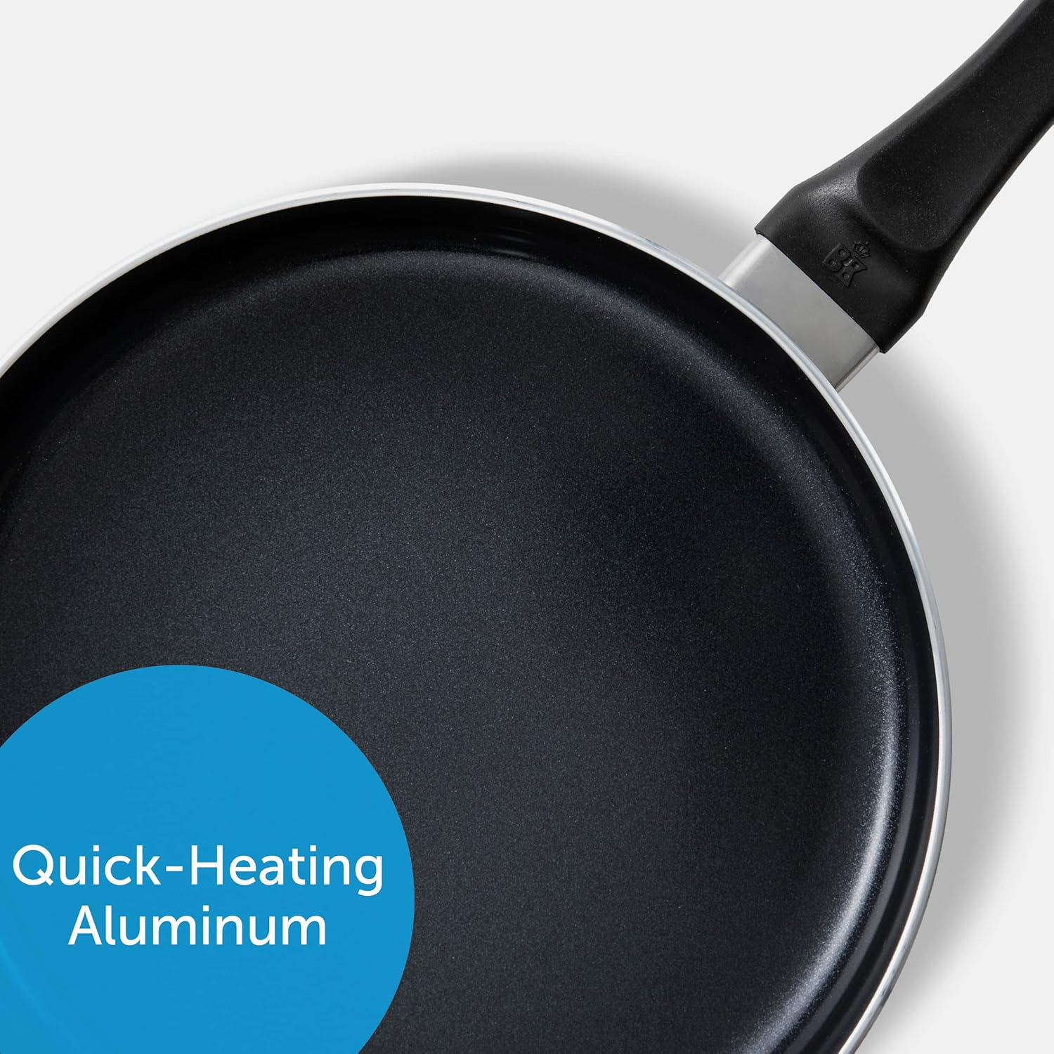 BK Vivid Ceramic – Juego de utensilios de cocina antiadherentes de inducción de 11 piezas, sin PFAS, apto para lavavajillas, color negro