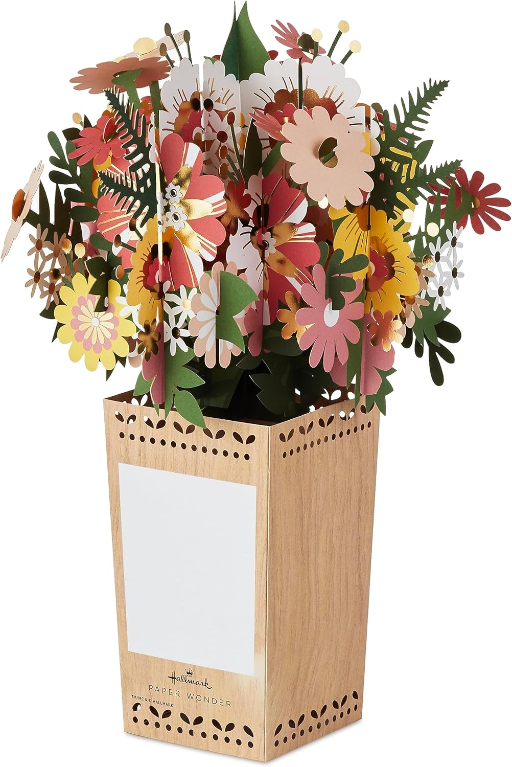 Hallmark Tarjeta desplegable jumbo para el día de la madre o tarjeta de cumpleaños para mujer (ramo floral)