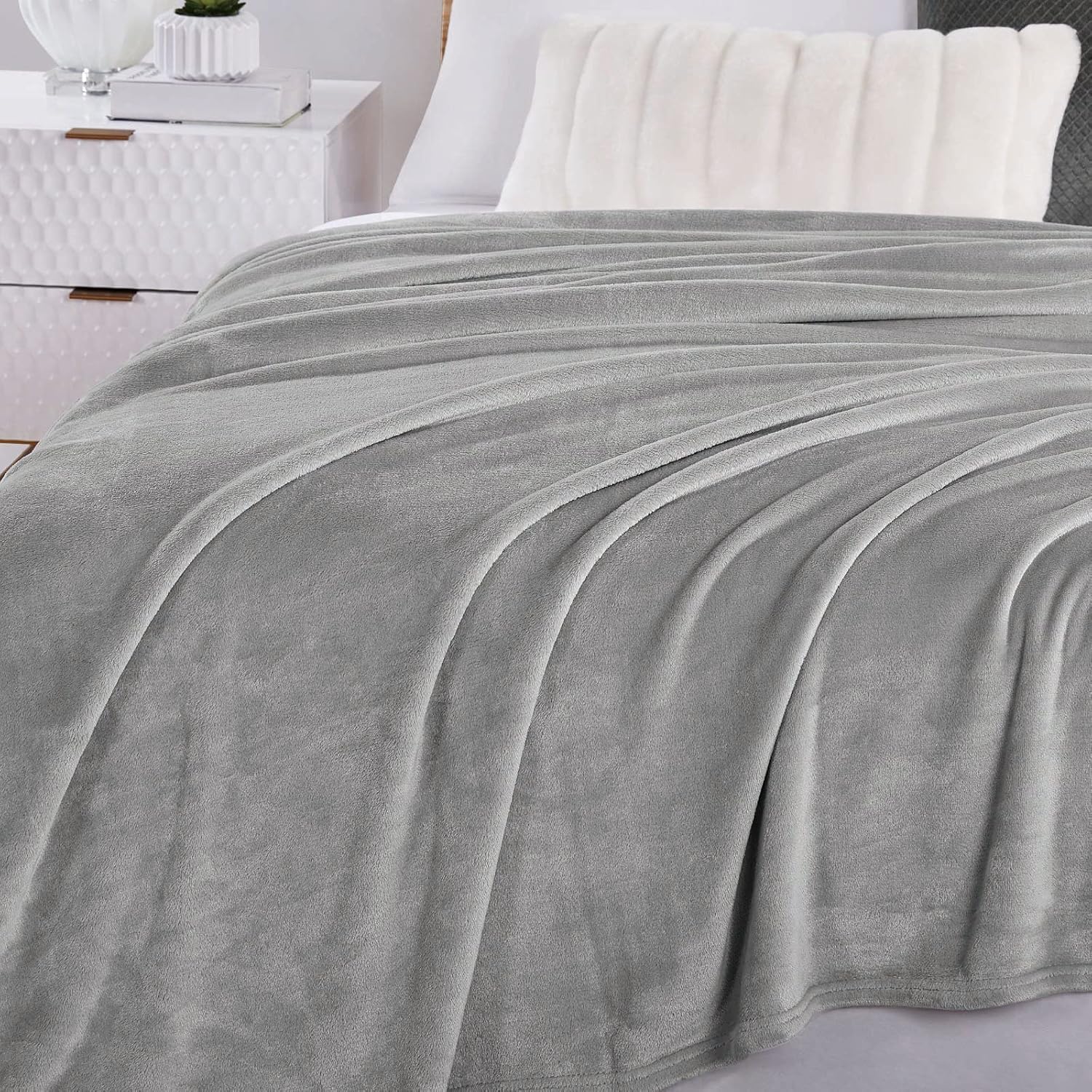 Manta de forro Walensee de felpa, ligera, de microfibra súper suave, para sofá, cama, ultralujosa, cálida y acogedora para todas las estaciones
