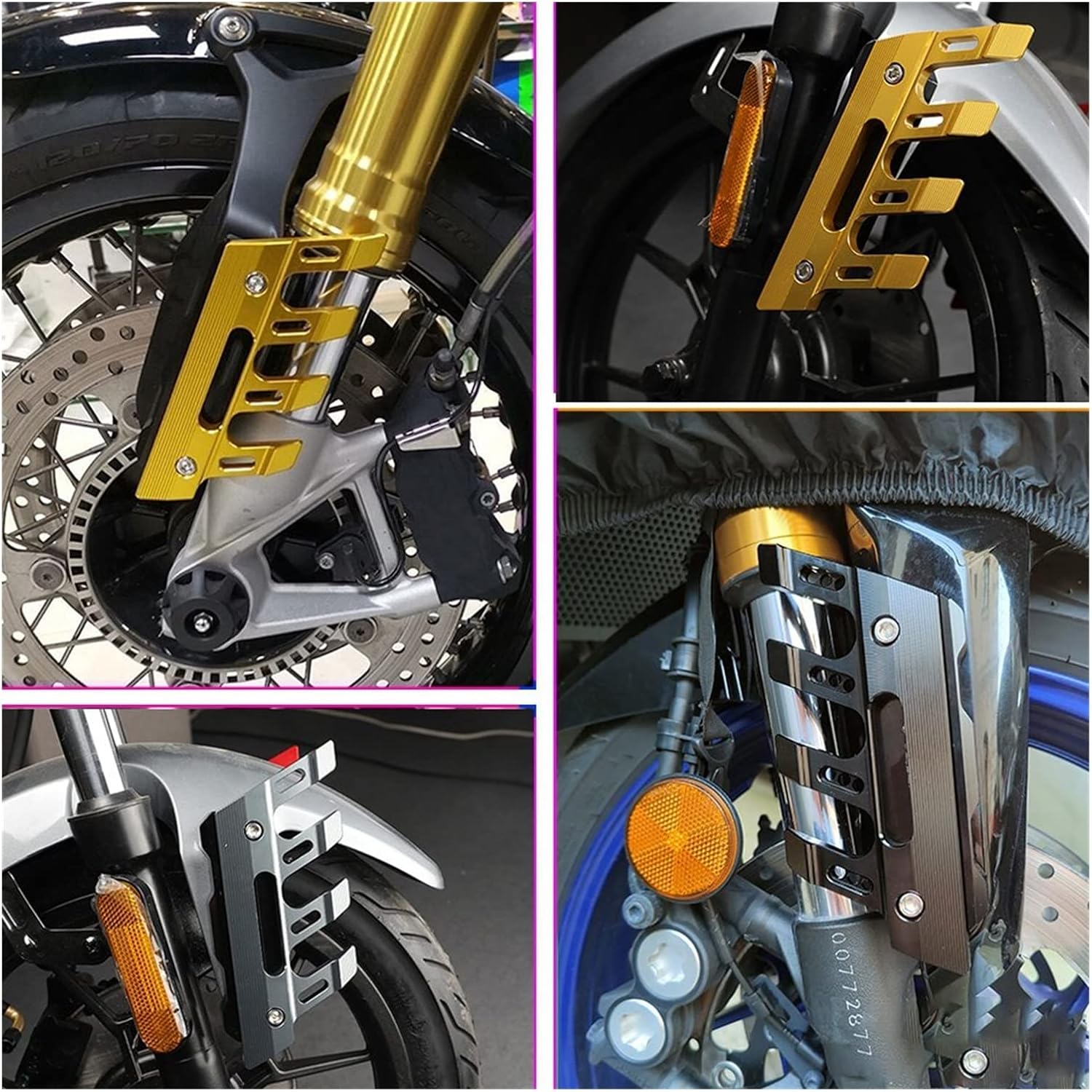 Para Yamaha XT660Z XT660R XT1200Zdx XT1200ZXT1200ZE Super Tenere Guardabarros delantero de motocicleta Protector de protección lateral Guardabarros