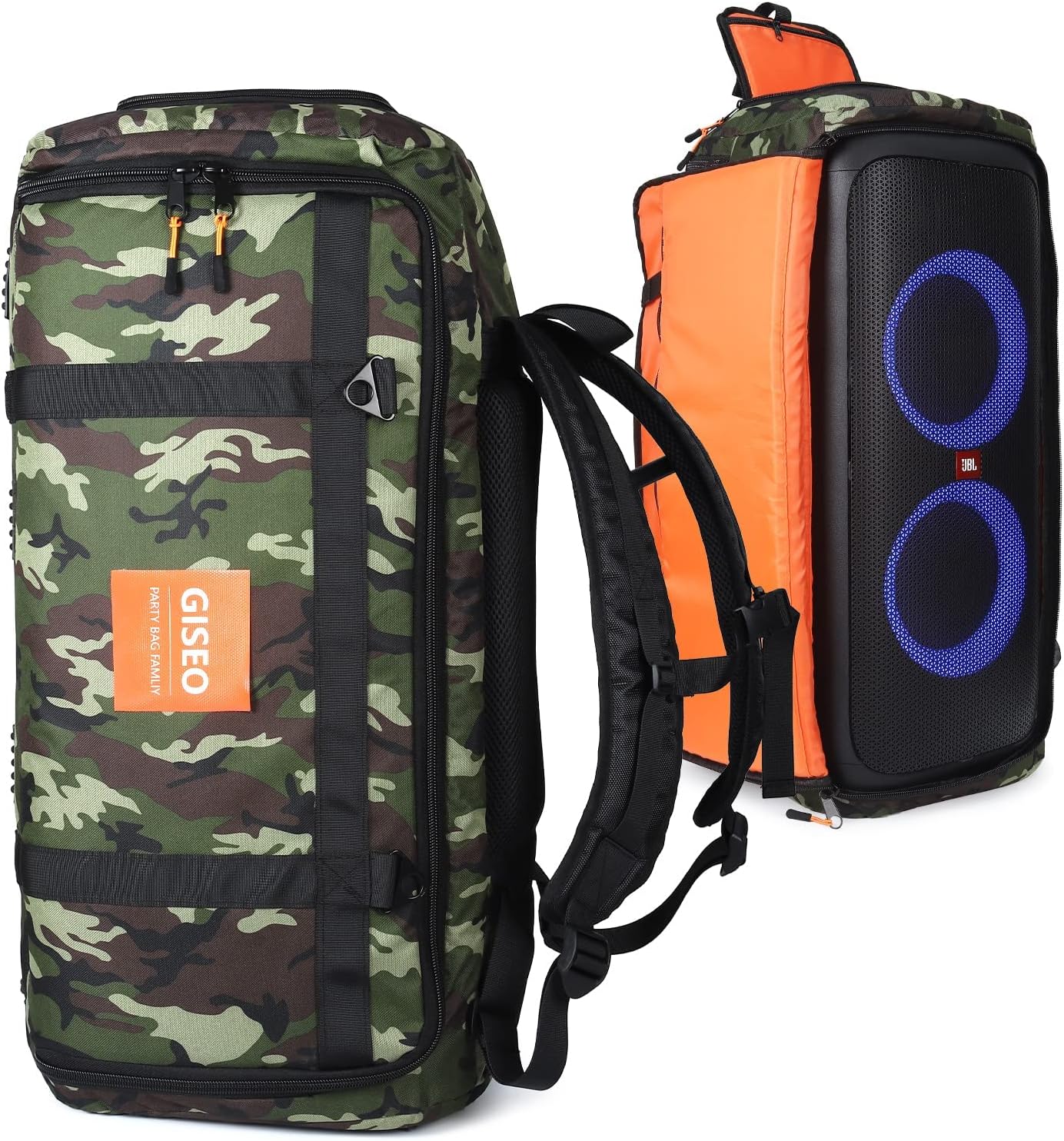 Bolsa de altavoz resistente para altavoces, funda de transporte compatible con JBL Party Box Series, bolsa de transporte de altavoz portátil (para