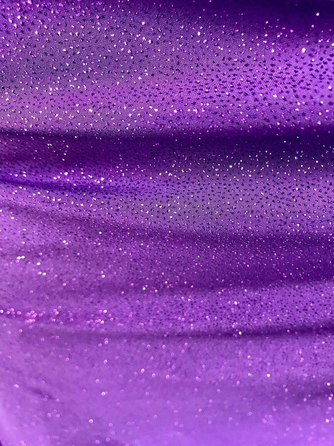 New Creations Fabric & Foam Inc, The Yard, tela elástica con purpurina iridiscente brillante de 5860 pulgadas de ancho, diseño Selena