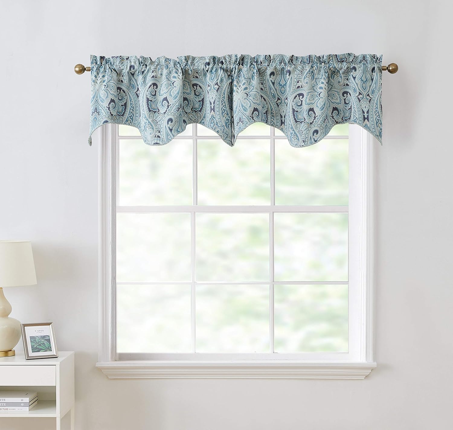 HLC.ME París Cachemira Damasco Panel de cortinas térmicas opacas con ojales, para ventanas, largos 63″, 84″, 96″, un par
