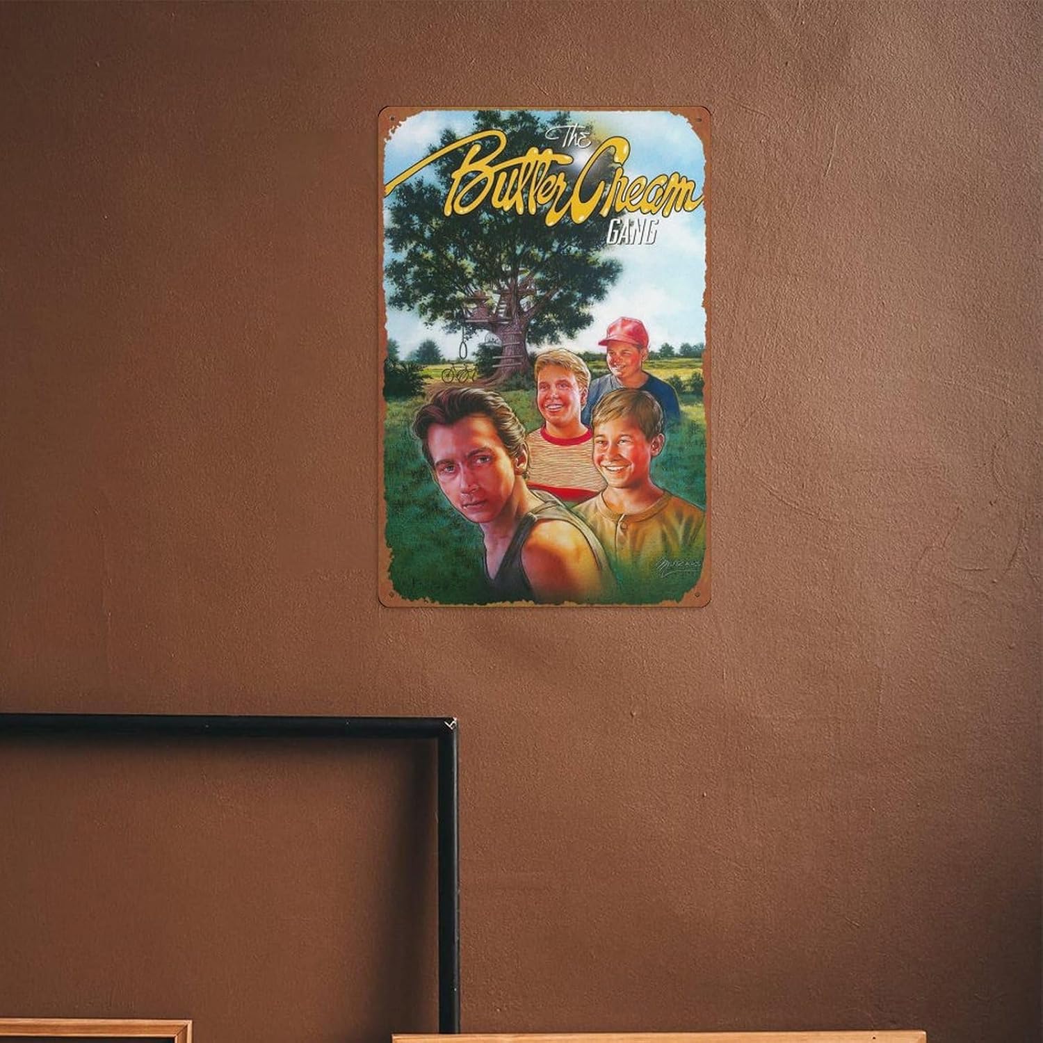 The Buttercream Gang – Póster de lata vintage, adecuado para bares, cafeterías, oficinas, restaurantes, jardines familiares, tiendas, clubes,
