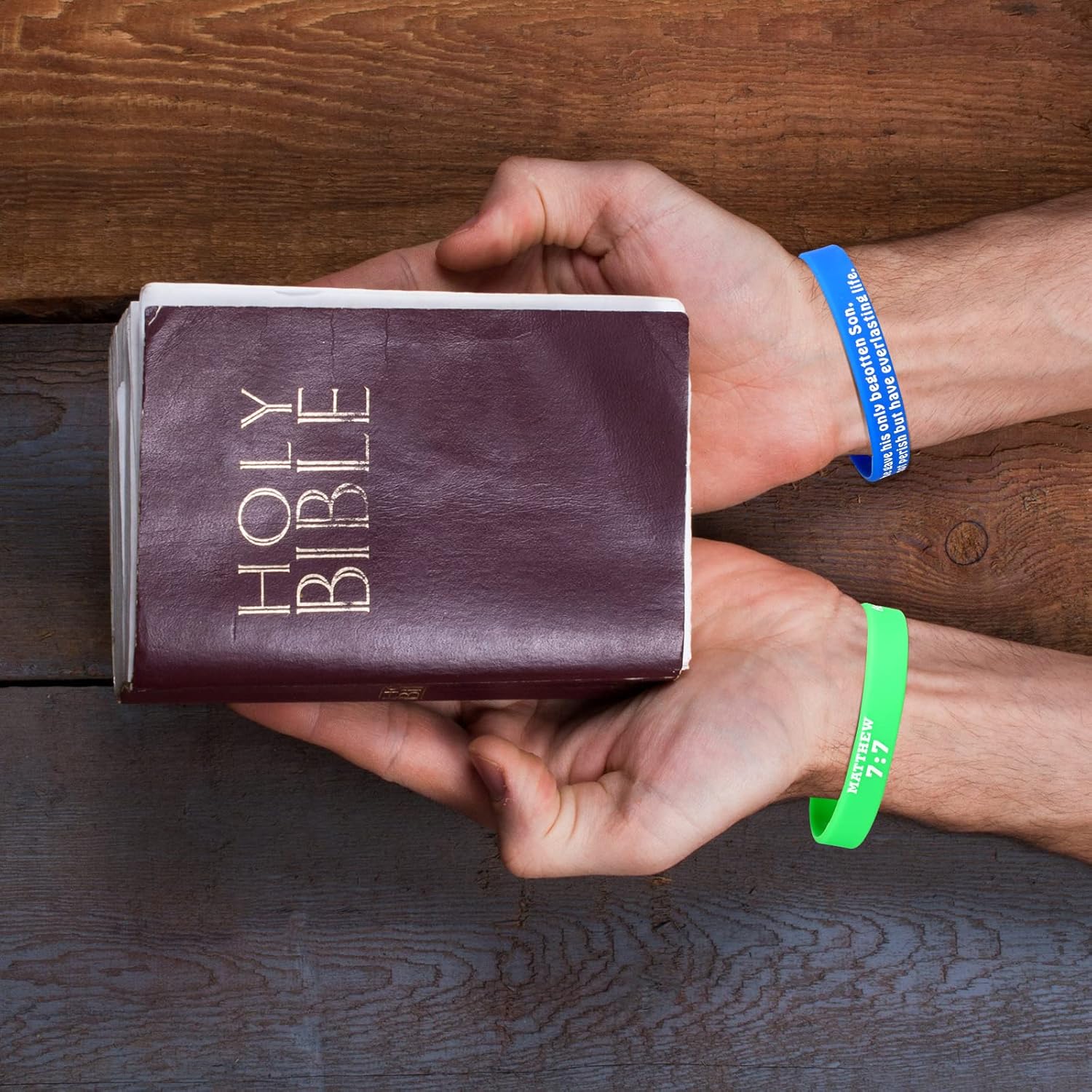48 pulseras religiosas de goma, pulseras de silicona con versículos de la Biblia, pulseras de colores con fe y esperanza, pulseras inspiradoras de