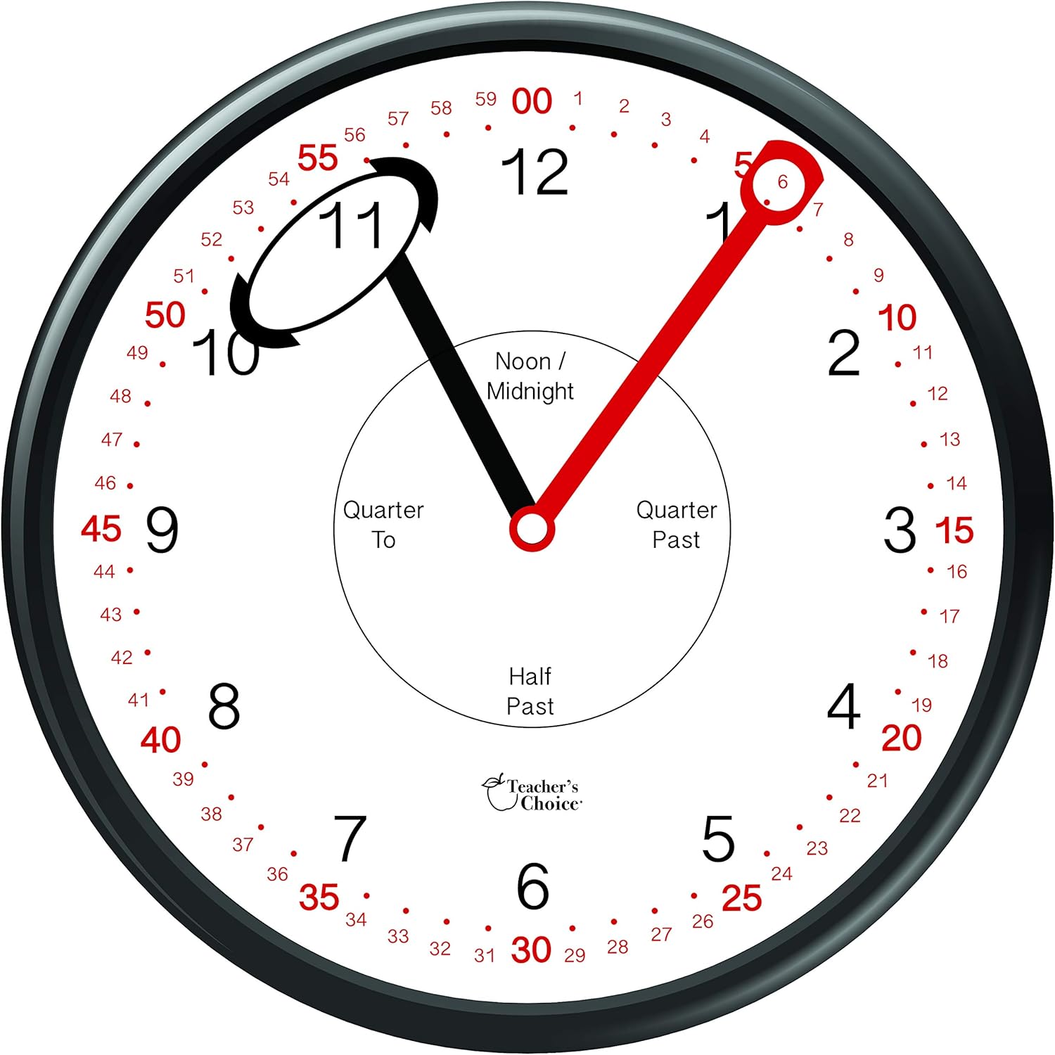 Teacher’s Choice Reloj de pared educativo