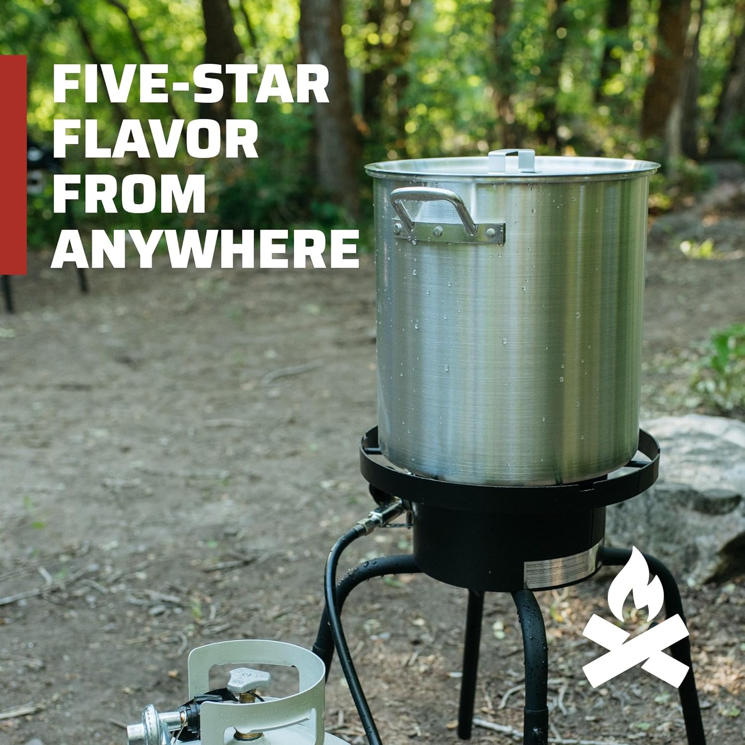 Camp Chef Olla y cesta de aluminio  Incluye tapa, cesta y gancho de extracción  Perfecto para hervir, cocinar a fuego lento y cocinar al vapor  Olla