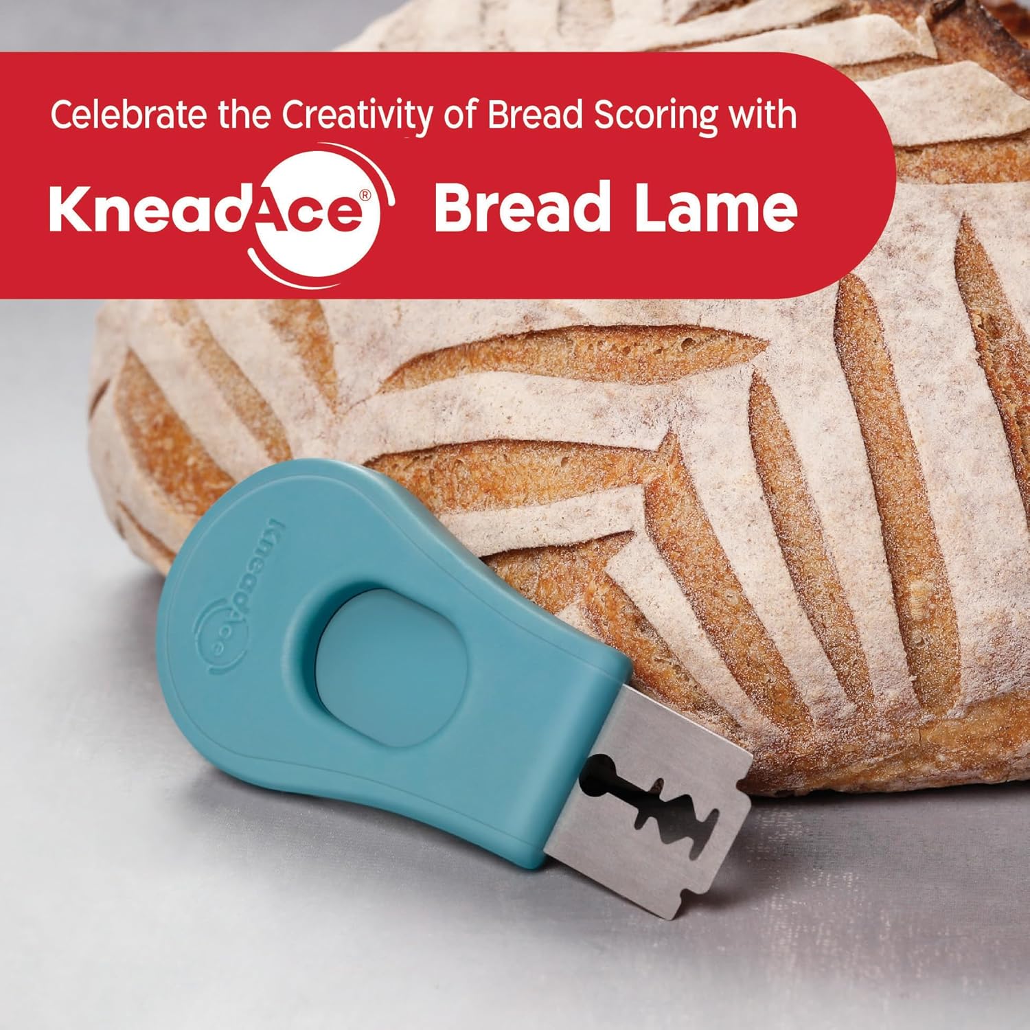 KNEADACE Herramienta de puntuación de masa coja de pan extraíble y magnética, herramienta profesional de puntuación de masa madre para hornear pan
