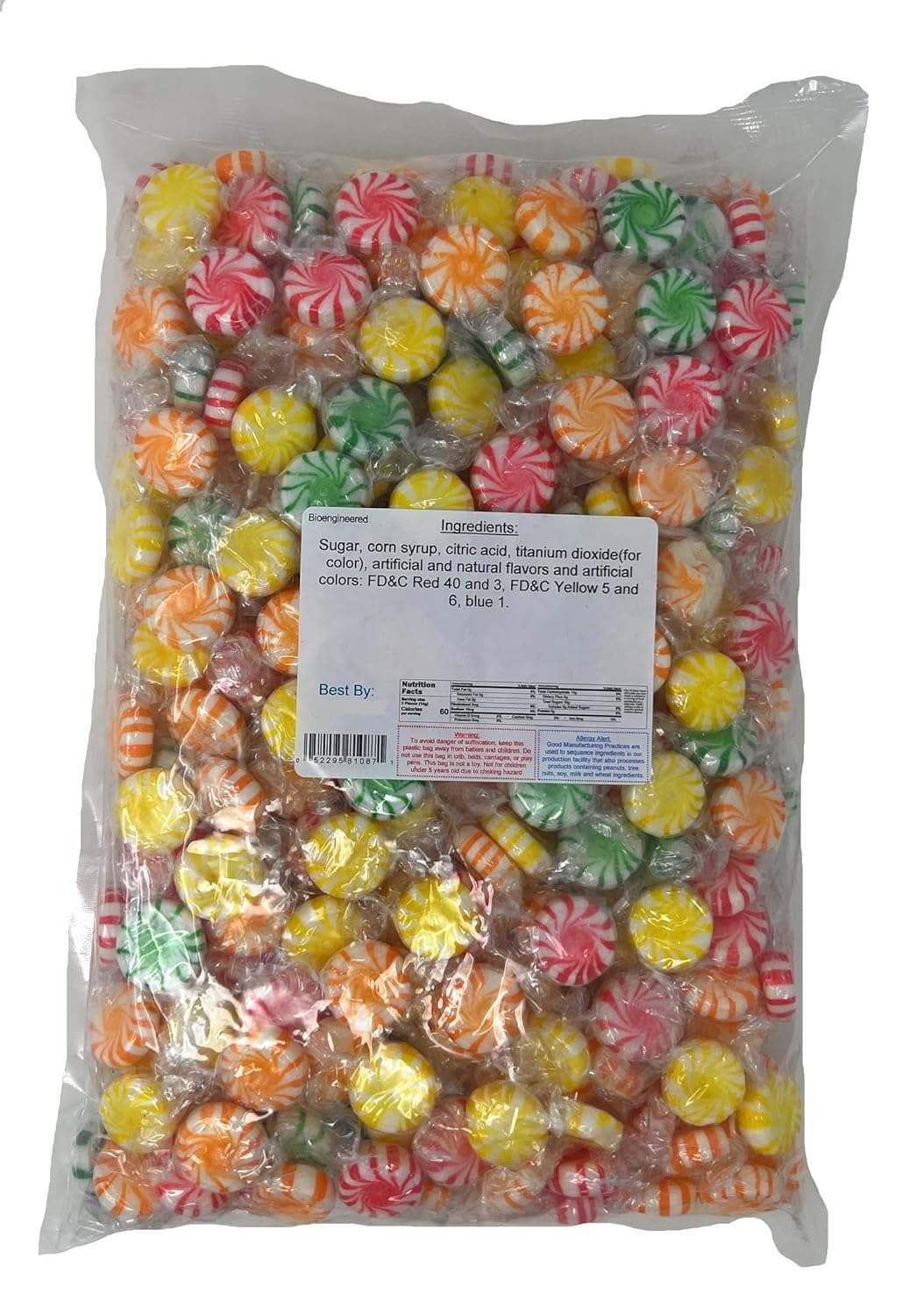 Yankee Traders Brand – Caramelos envueltos a luz de estrellas de frutas surtidas, 4 libras