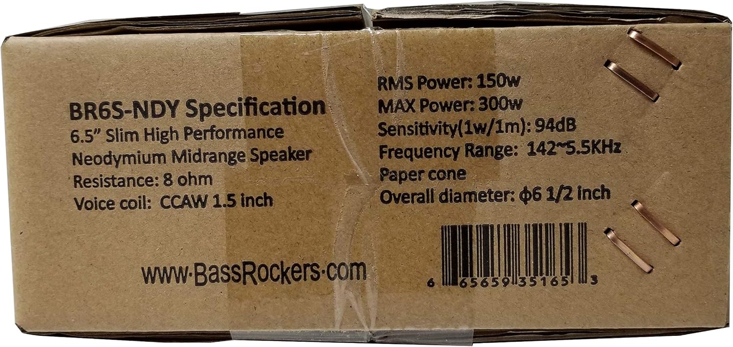 BR6S-NDY Altavoz delgado de neodimio de alto rendimiento de 6.5″