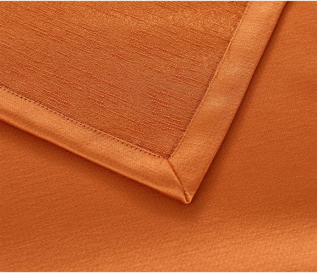 KOMAGOME – Bufanda de cama sólida, para cama de hotel, hostal, resorts, dormitorio (naranja, 94.5 x 18.9 in para cama de 5.9 ft)