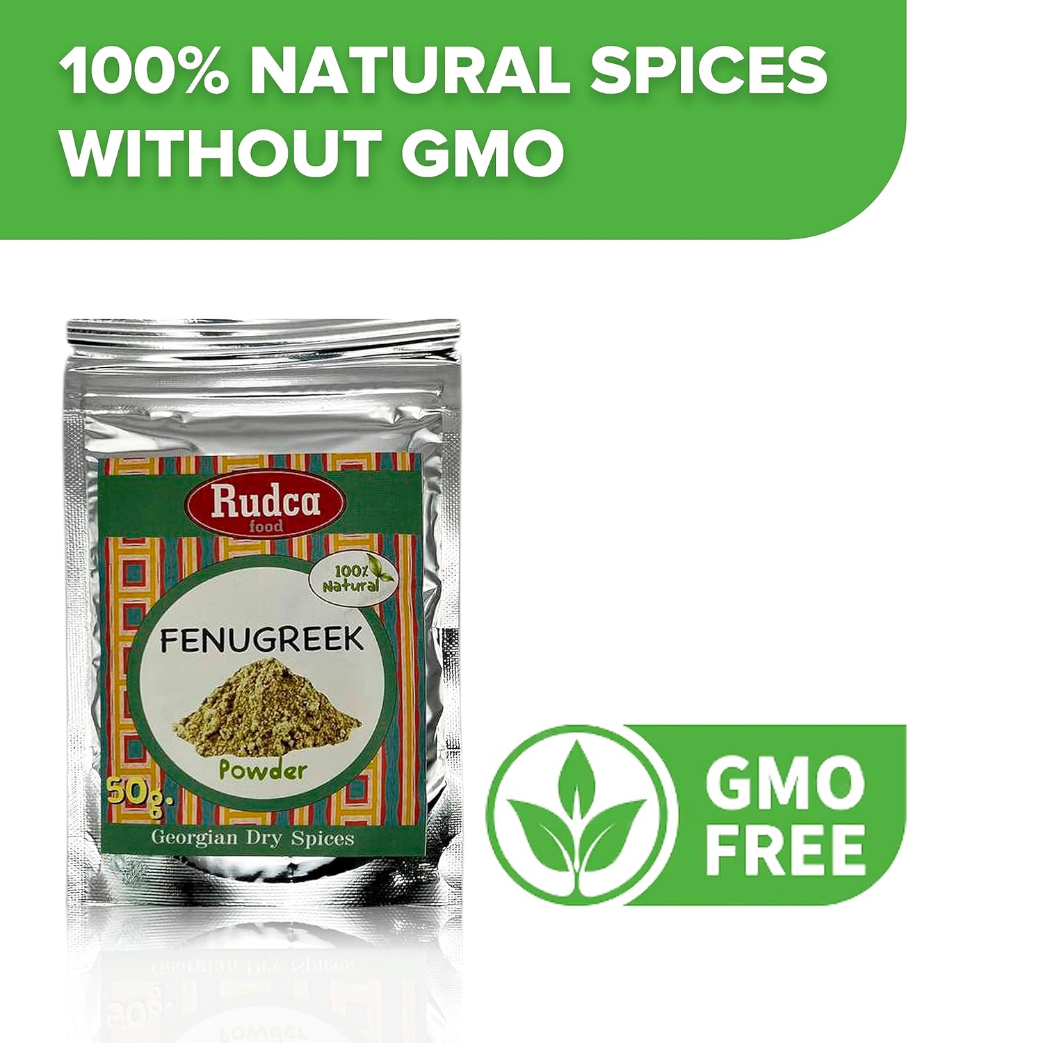 Rudca Food Utskho-Suneli Fenogreco Ground, especias naturales, especias georgianas, especias secas 100% naturales, 1.78 oz50 gr.