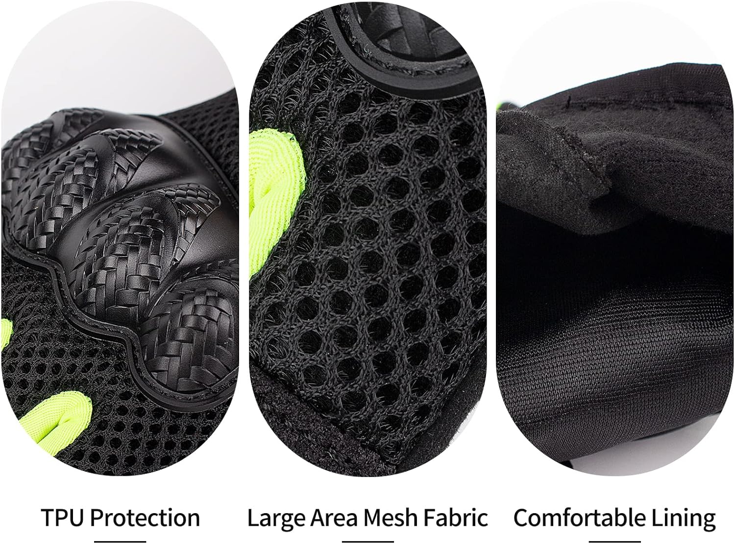 Scoyco Guantes de motocicleta de verano, guantes de trabajo de ciclismo de dedo completo, protector de nudillos, pantalla táctil, guantes de