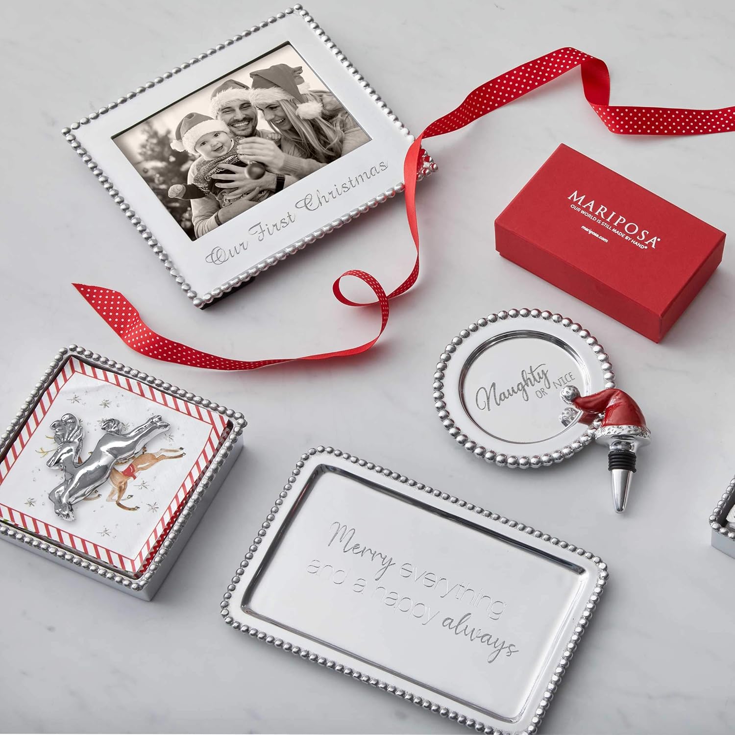 MARIPOSA Servilleteros navideños Leaping Reindeer (2680-C)