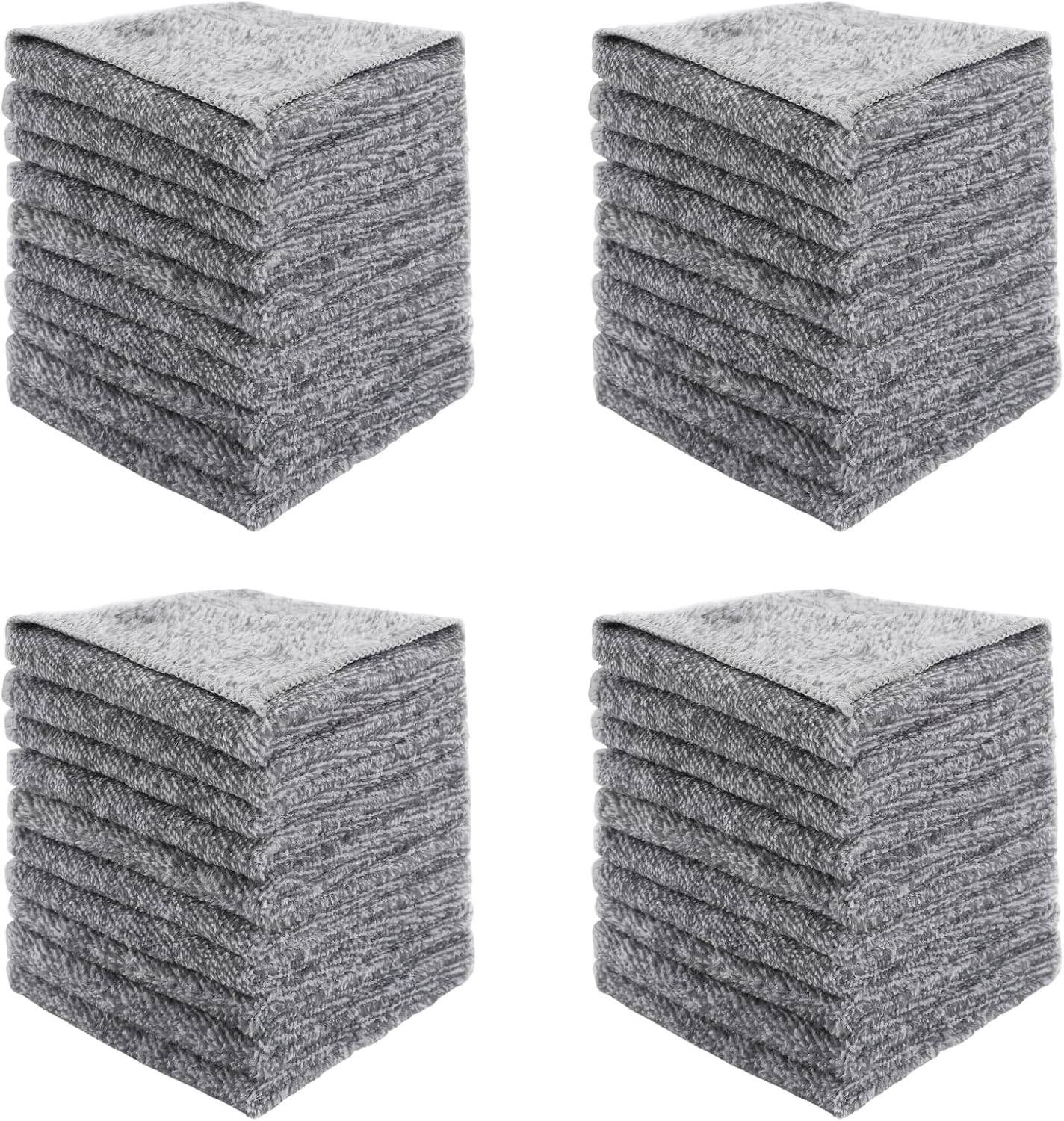 Juego de toallas de cocina y paños de cocina, paño de limpieza de microfibra, 9.8 x 9.8 pulgadas, toallas de mano suaves para cocina, paños de