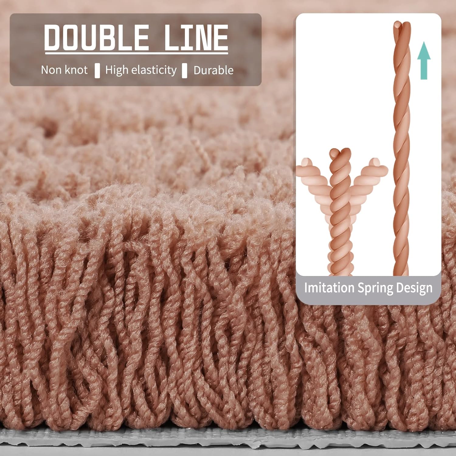Yimobra Alfombra de baño esponjosa, mullida, suave, cómoda, antideslizante, absorbe el agua, microfibra, secado rápido, lavable a máquina, gruesas,