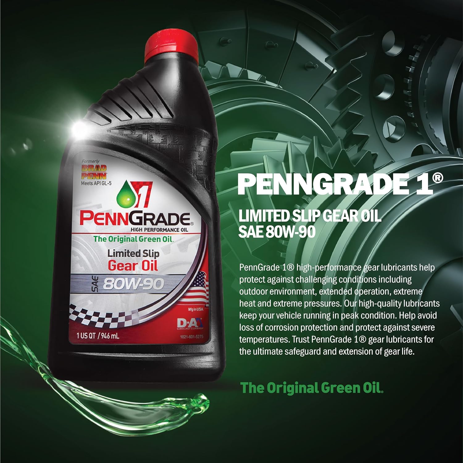 77326, Limited Slip GL-5 Gear Oil SAE 80W-90, 12 cuartos de galón