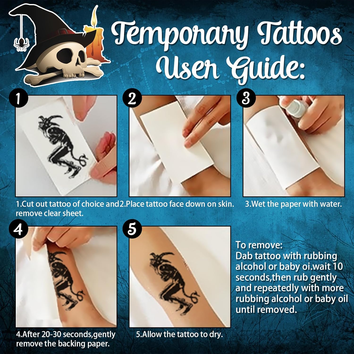 18 hojas de tatuajes de Joker HQ para mujeres y hombres, escuadrón suicida de Halloween, tatuajes temporales falsos realistas para adultos,