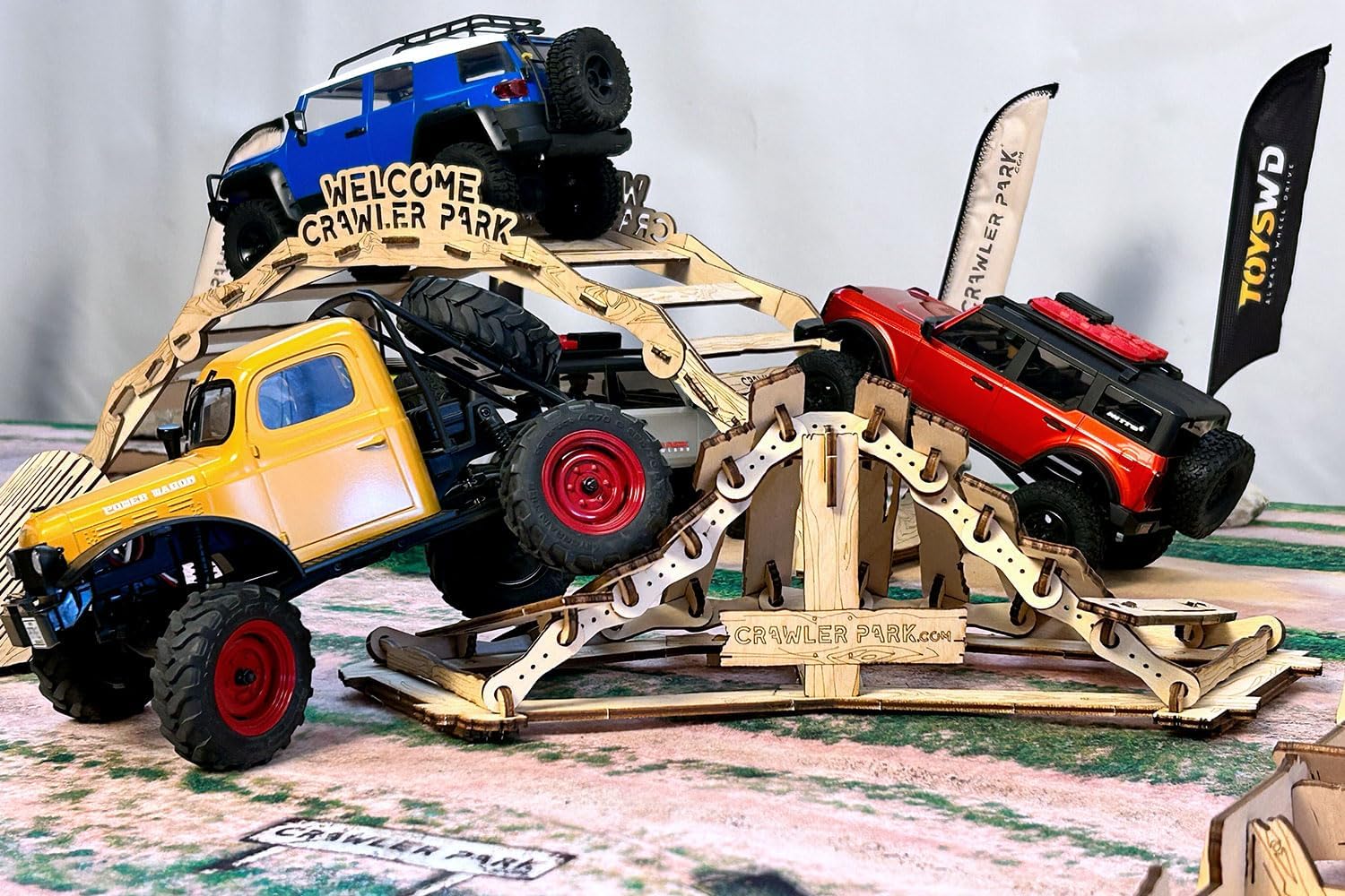 Kit de bienvenida de 5 obstáculos para RC Crawler Park Course 124 y 118 Escala