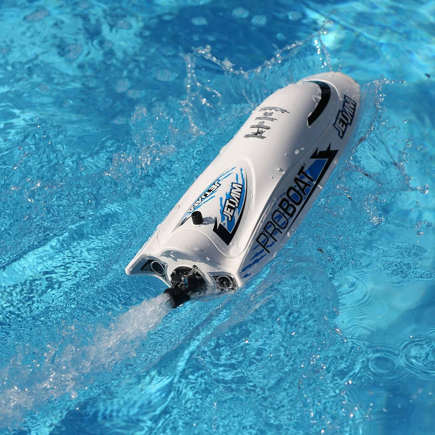Horizon Hobby Pro Boat RC Jet Jam V2 – Pilas de 12 pulgadas para transmisor no incluidas, color blanco PRB08031V2T2